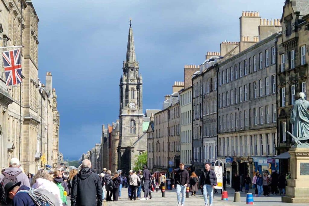 The Royal Mile in Edinburgh