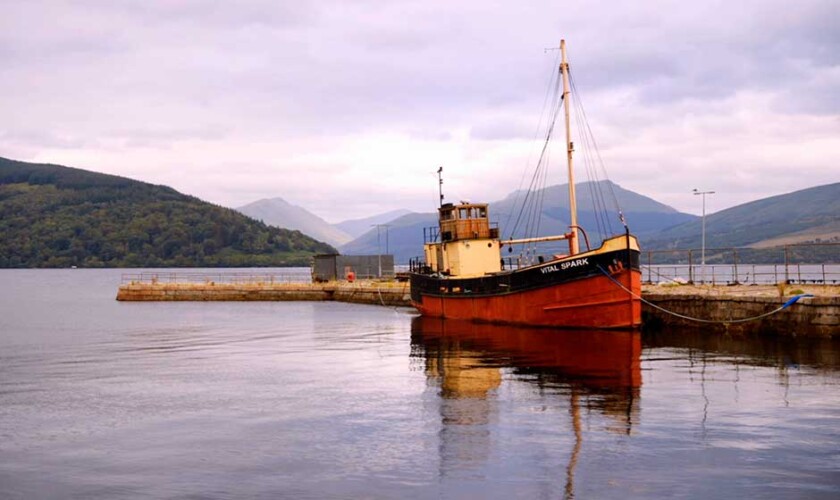 Boat in the Scottish Highlands
