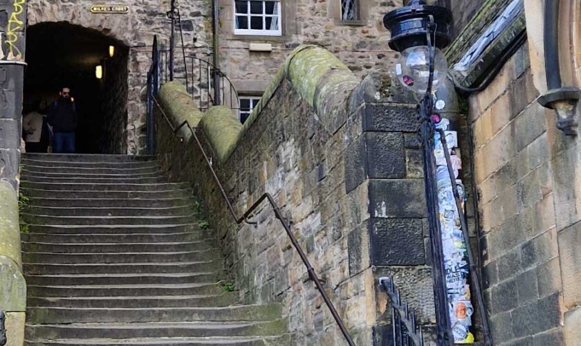 Stairs of one of Edinburgh's alleys