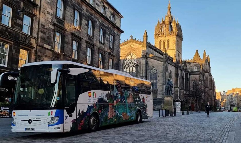 Starting the Loch Ness tour from the Royal Mile