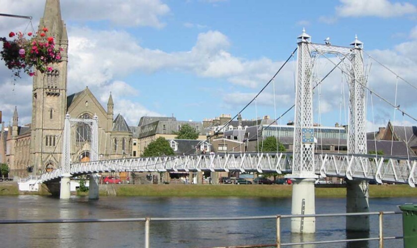 Suspension bridge over the River Ness