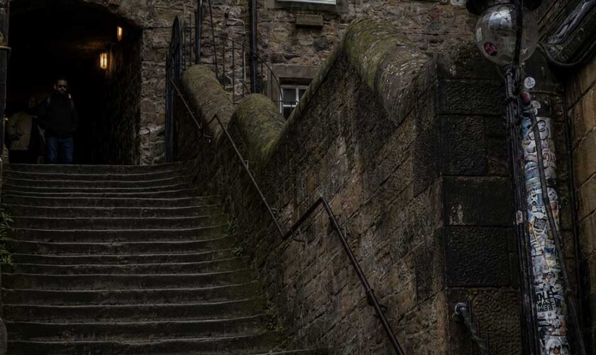 stairs toward the Royal Mile