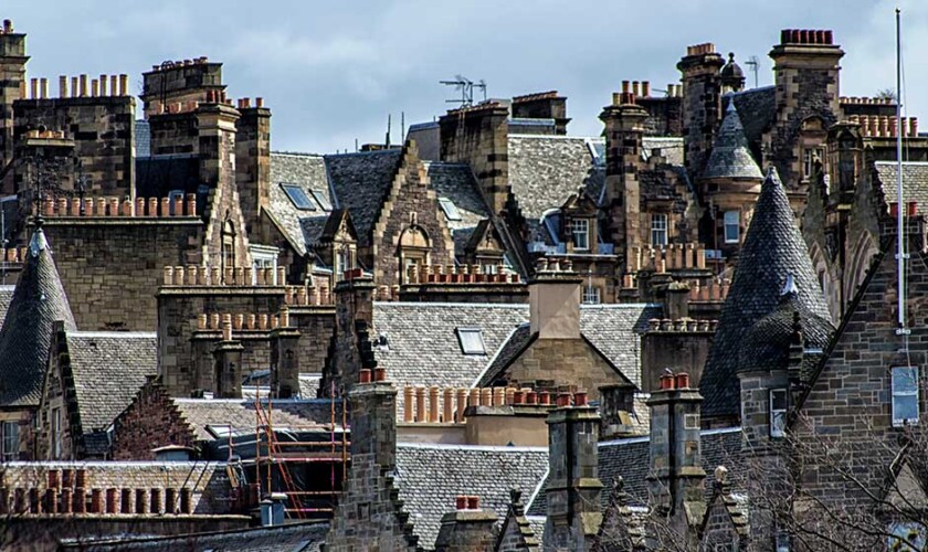 rooftops of Edinburgh's Old Town