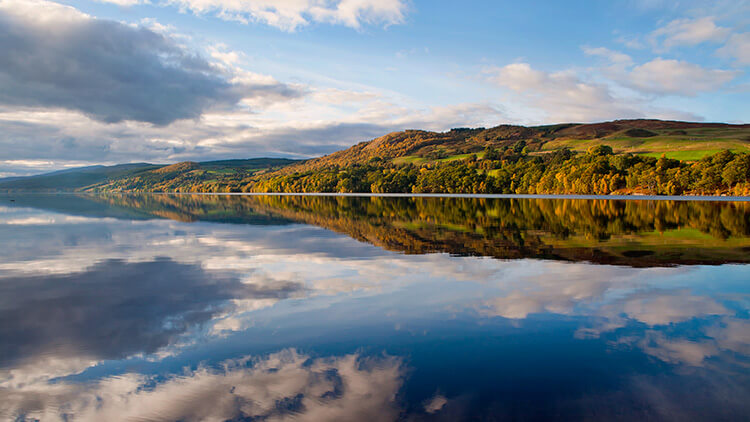 Reflection over Loch Ness