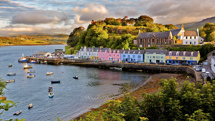 Portee's marina - the Skye island