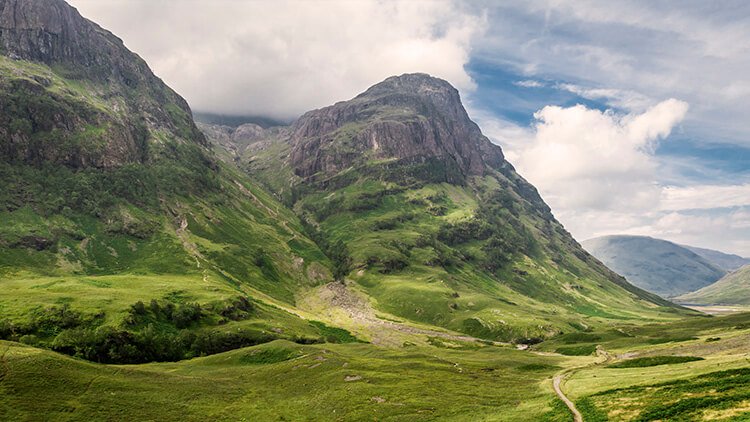 The Three Sisters in Glencoe valley
